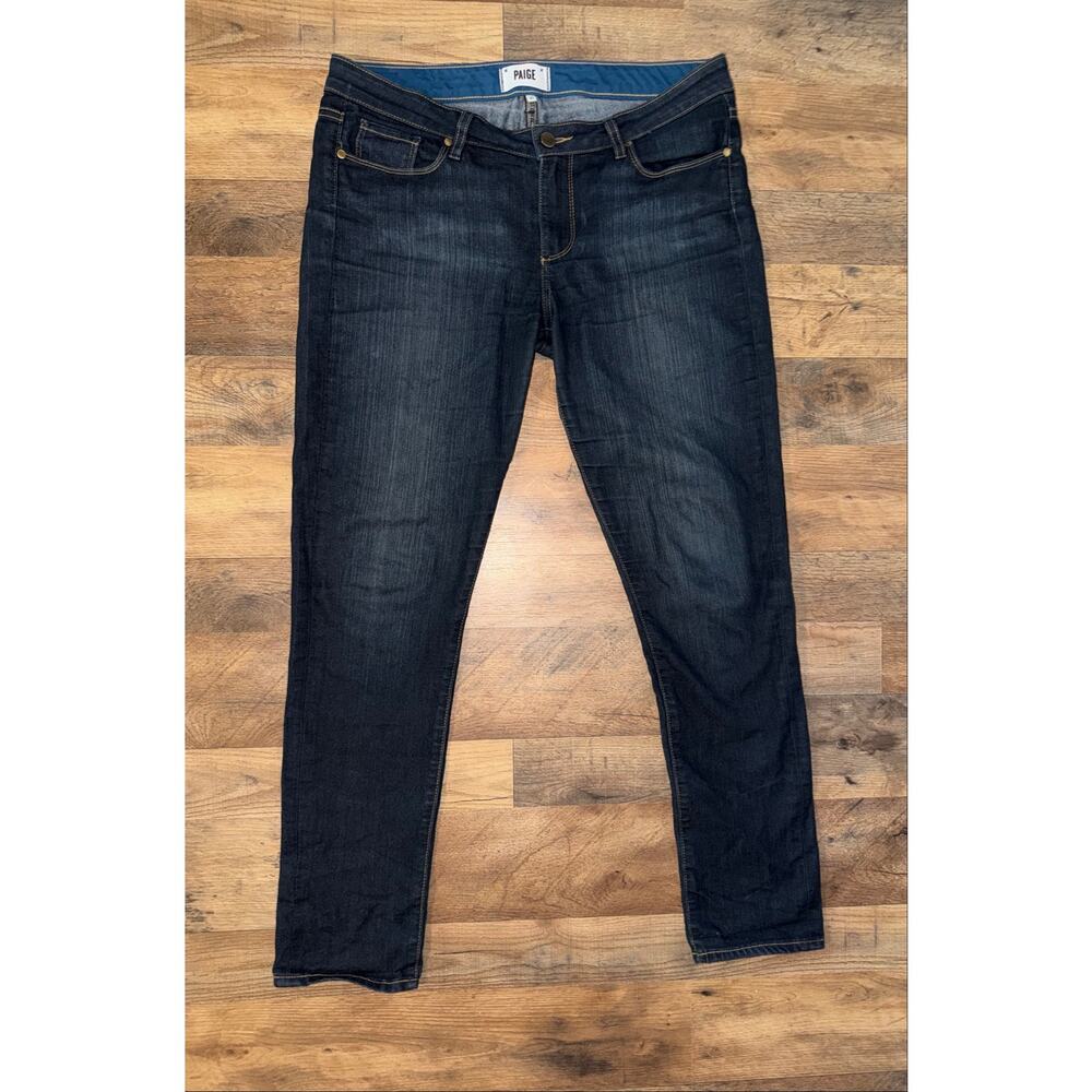 Paige women’s skyline skinny blue jeans - Picture 9 of 16